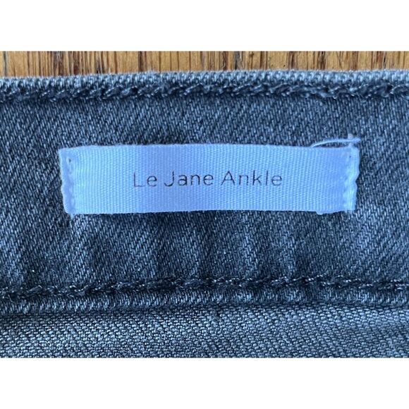 FRAME Denim Le Jane Ankle Gray Straight Leg Jeans Pants   Women's Size 26 - Picture 4 of 10